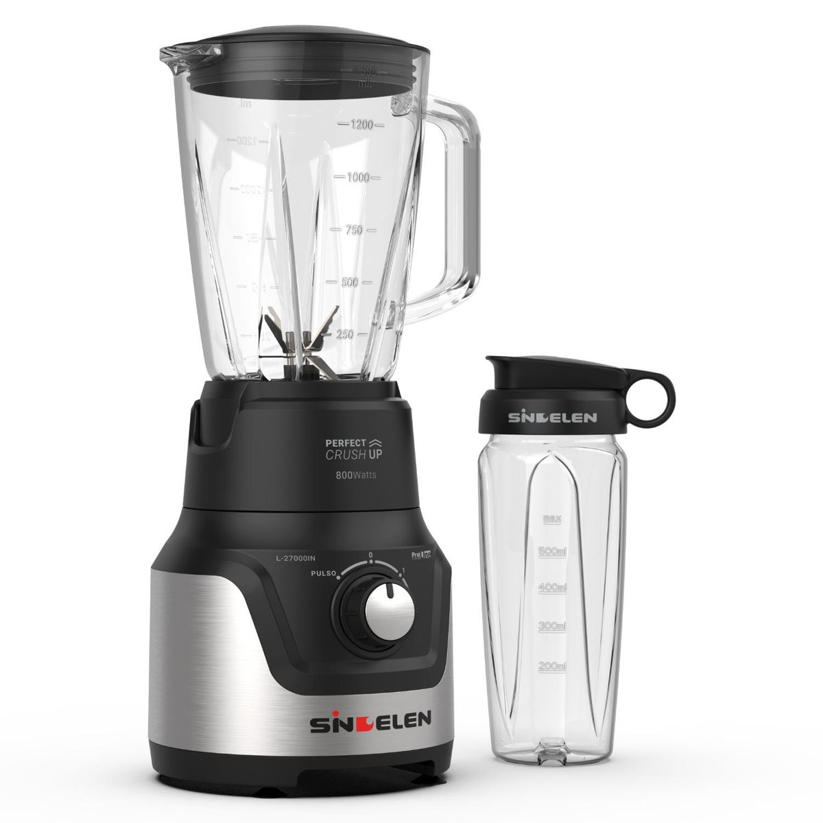 SINDELEN - Licuadora 1.5LT L-27000IN 2 Velocidades 800w Sindelen