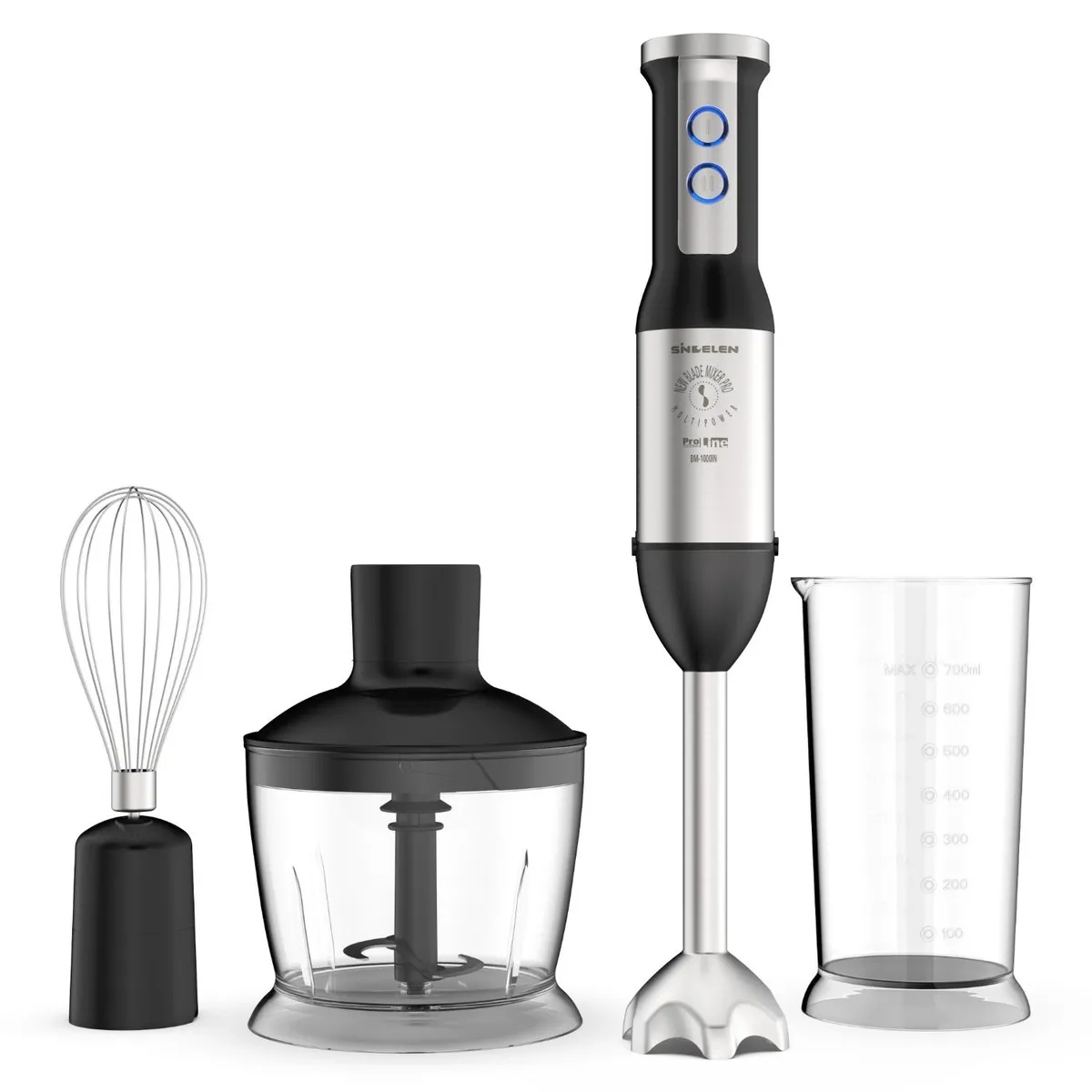 SINDELEN - Minipimer Inox BM-1000IN 2 Velocidades 500W Sindelen