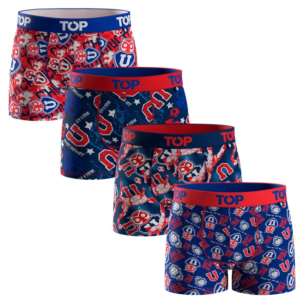 TOP - Pack De 4 Boxers Niño Algodón Top
