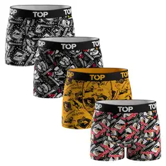 TOP - Pack De 4 Boxers Niño Algodón