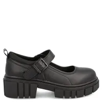 Zapato Escolar Niña Cuero Negro (34 a 40)