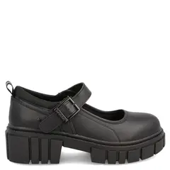 TEENER - Zapato Escolar Niña Cuero Negro (34 a 40)