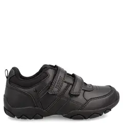 TEENER - Zapatilla Escolar Niño Cuero Negro (34 a 38)