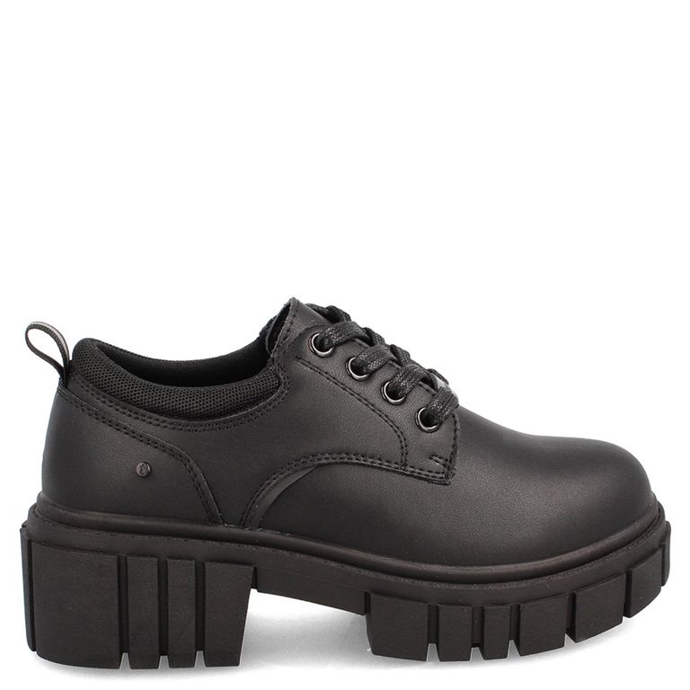 TEENER Zapato Escolar Niña Cuero Negro (34 a 40)