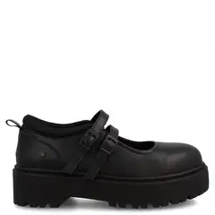 TEENER - Zapato Escolar Niña Cuero Negro (34 a 40)