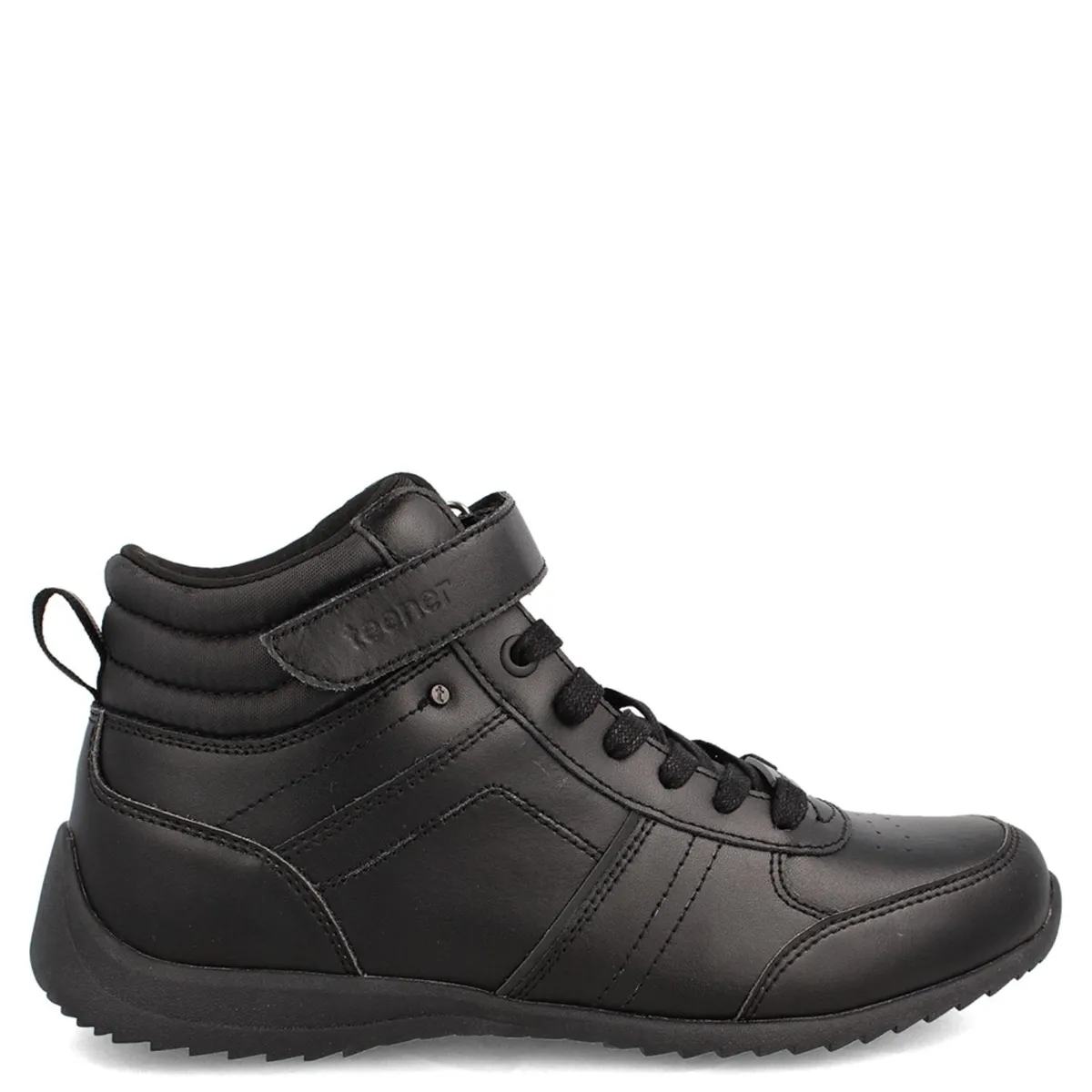 TEENER - Zapatilla Escolar Niña Cuero Negro (34 a 40) Teener