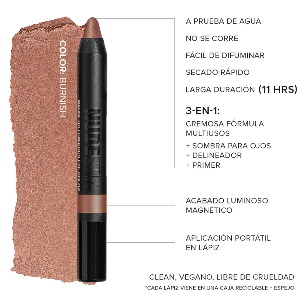 Nudestix Magnetic Luminous Eye Color Burnish, foto 5