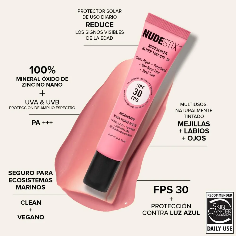 Nudestix Nudescreen Blush Tint SPF 30 Pink Sunrise, foto 4
