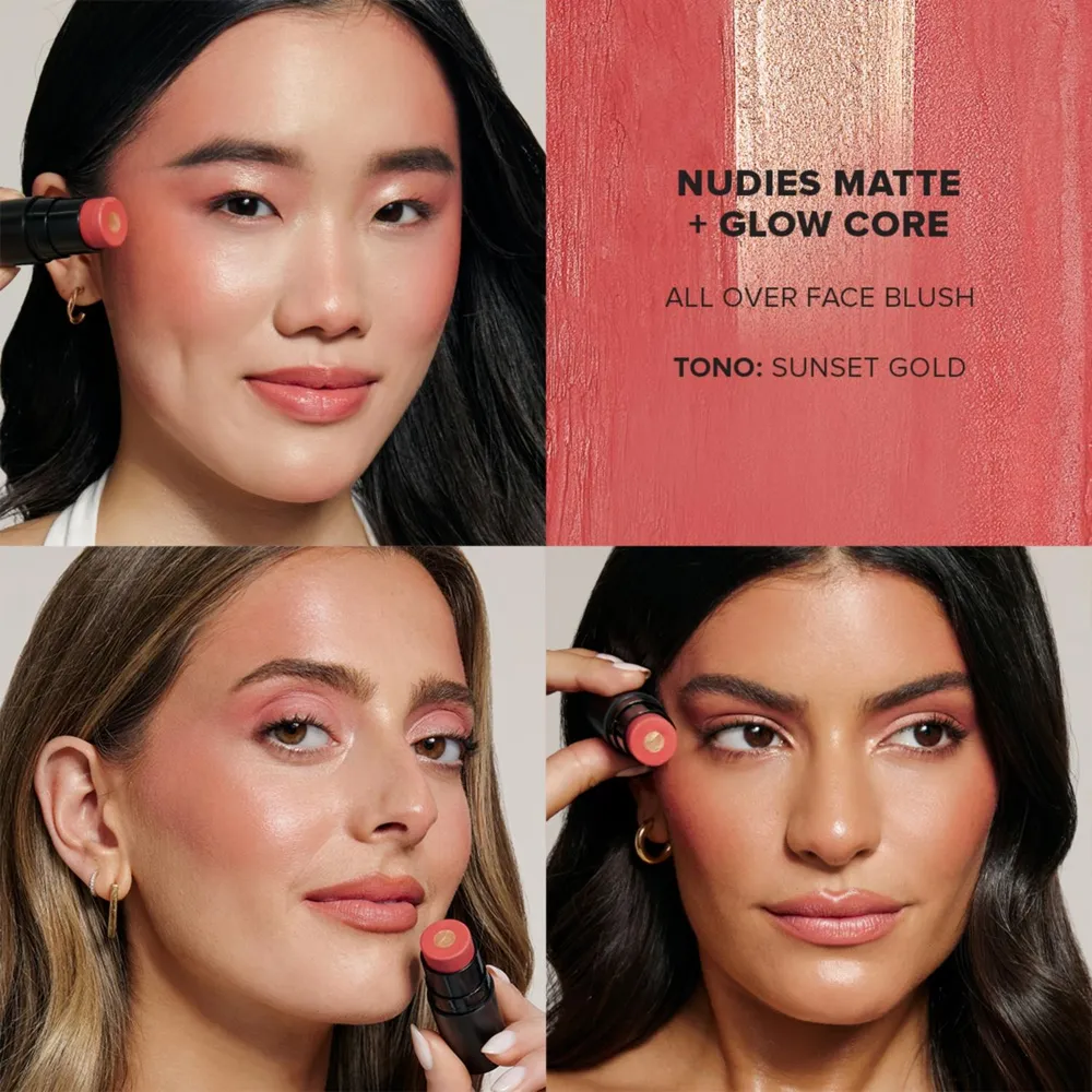 Nudestix Nudies All Over Face Blush Sunsetgold, foto 4