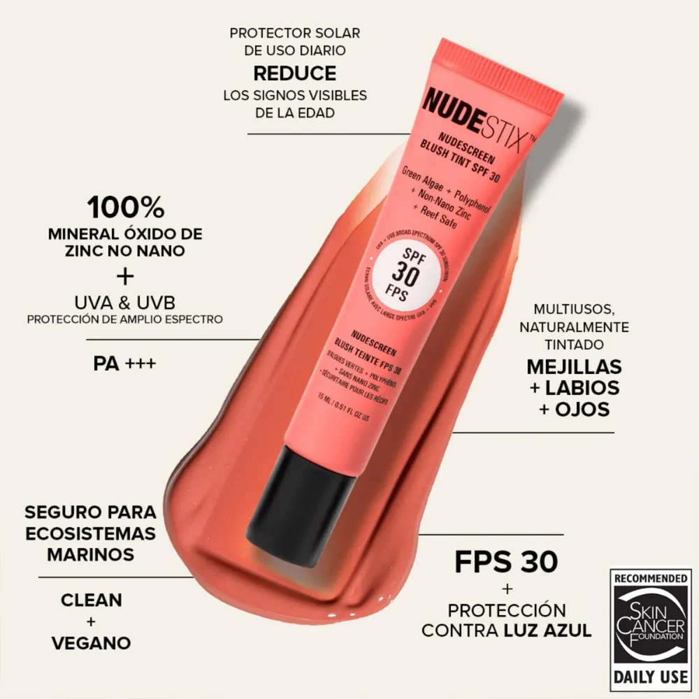 Nudestix Nudescreen Blush Tint SPF 30 Sunny Sweet Cheeks, foto 2
