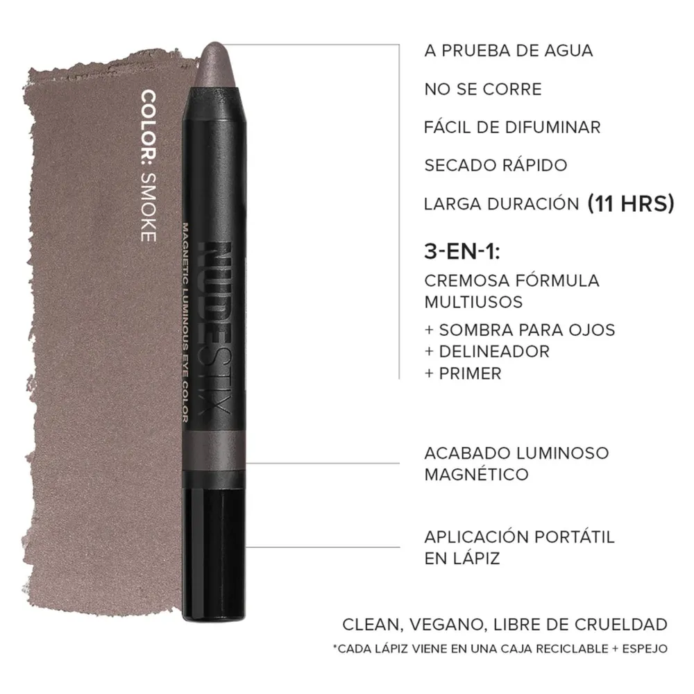 Nudestix Magnetic Luminous Eye Color Smoke, foto 5