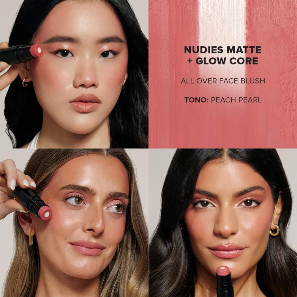 Nudestix Nudies All Over Face Blush Peachpearl, foto 4