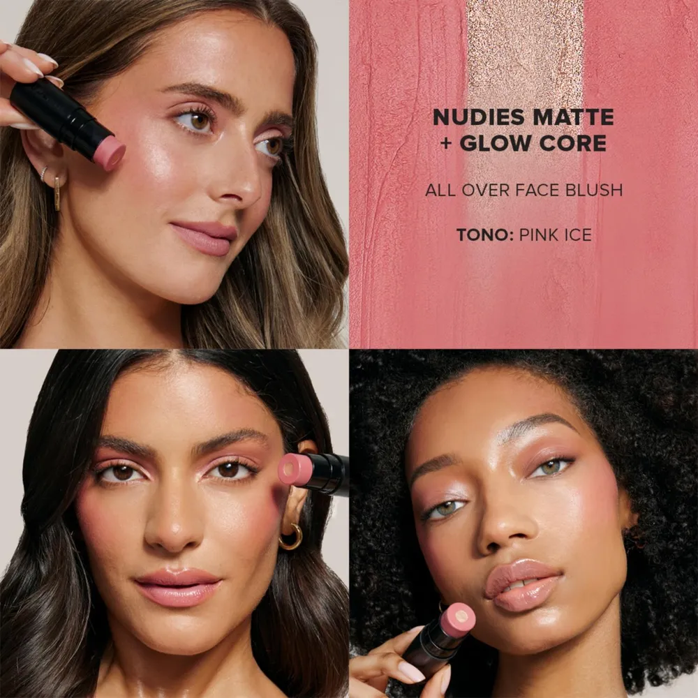 Nudestix Nudies All Over Face Blush Pink Ice, foto 4