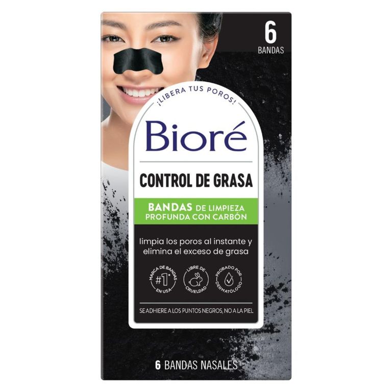 Bandas Carbón Natural Control De Grasa