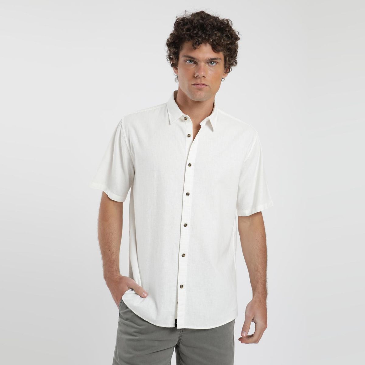 FROENS - Camisa Manga Corta Algodón Hombre Froens