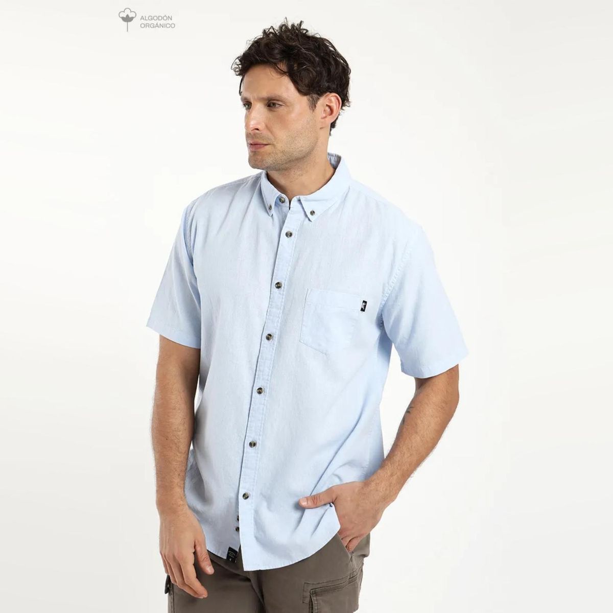 FROENS - Camisa Manga Corta Algodón Hombre Froens