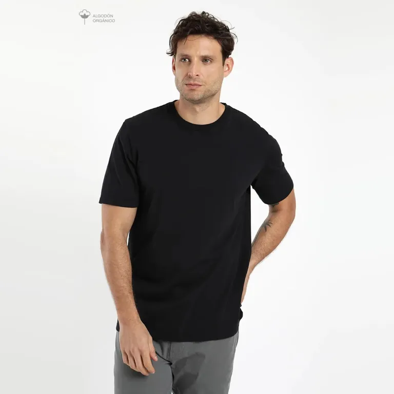 Polera Manga Corta Algodón Hombre