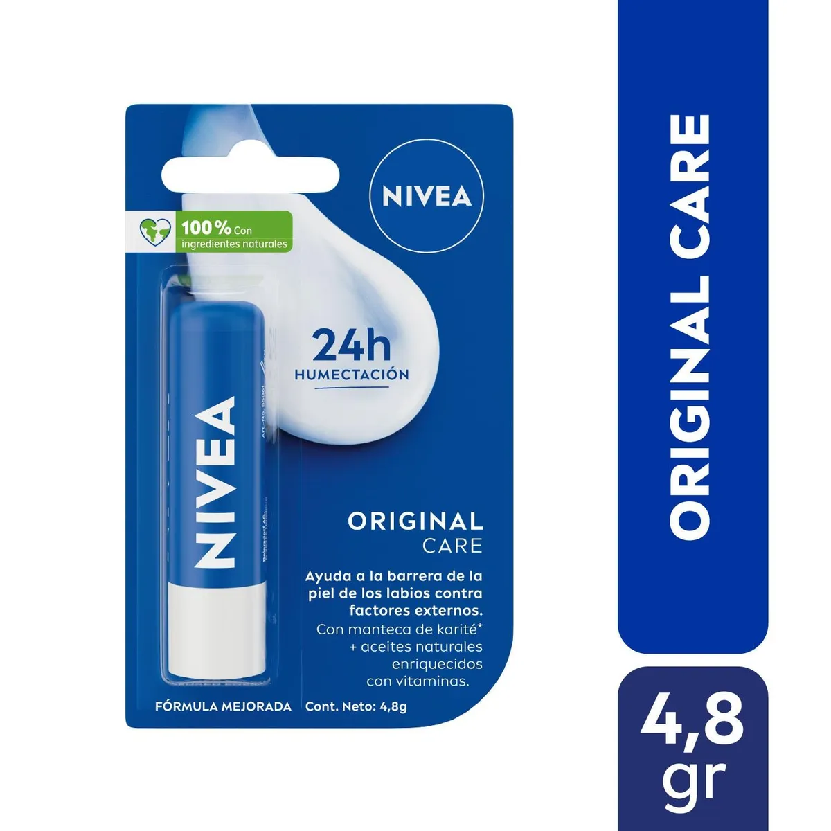 NIVEA - NIVEA Bálsamo Labial Essential Care Hidratante 4,8gr