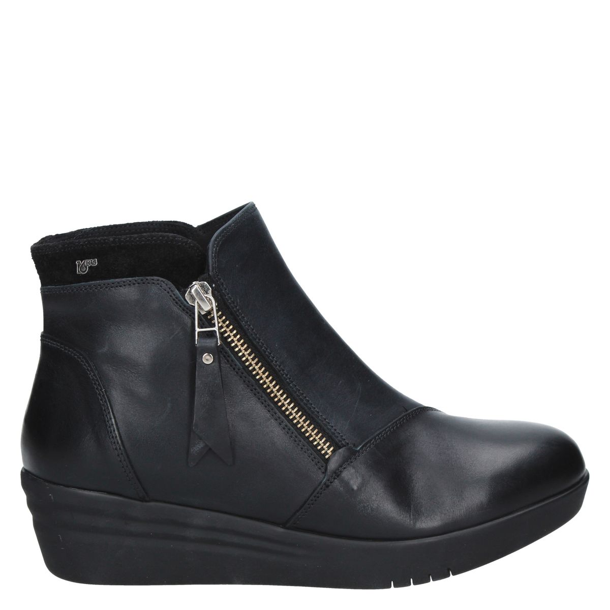 16 HRS - Botín Mujer Cuero Negro