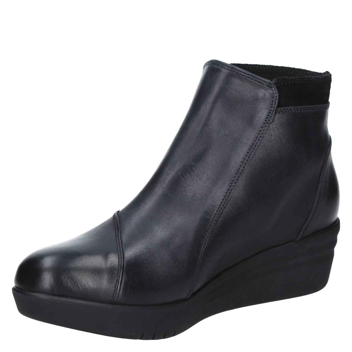 16 HRS - Botín Mujer Cuero Negro