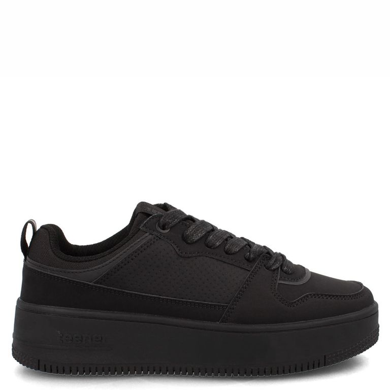 TEENER Zapatilla Escolar Niña Negro (34 A 40)