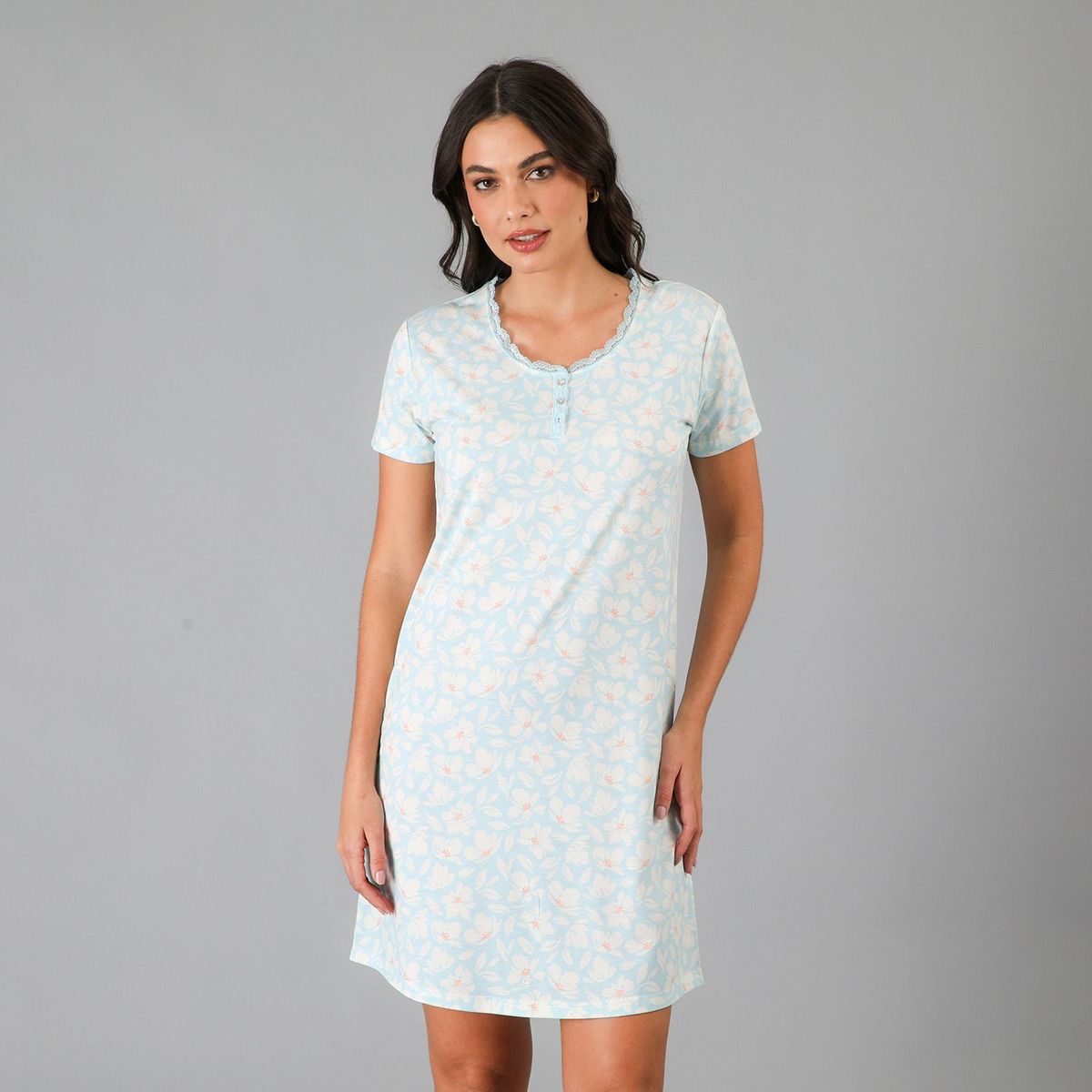 FLORES - Camisa de Dormir Mujer Flores