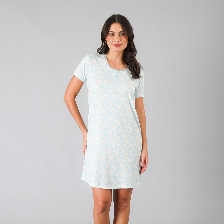 FLORES Camisa de Dormir Mujer