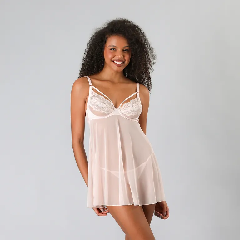 FLORES Babydoll Mujer