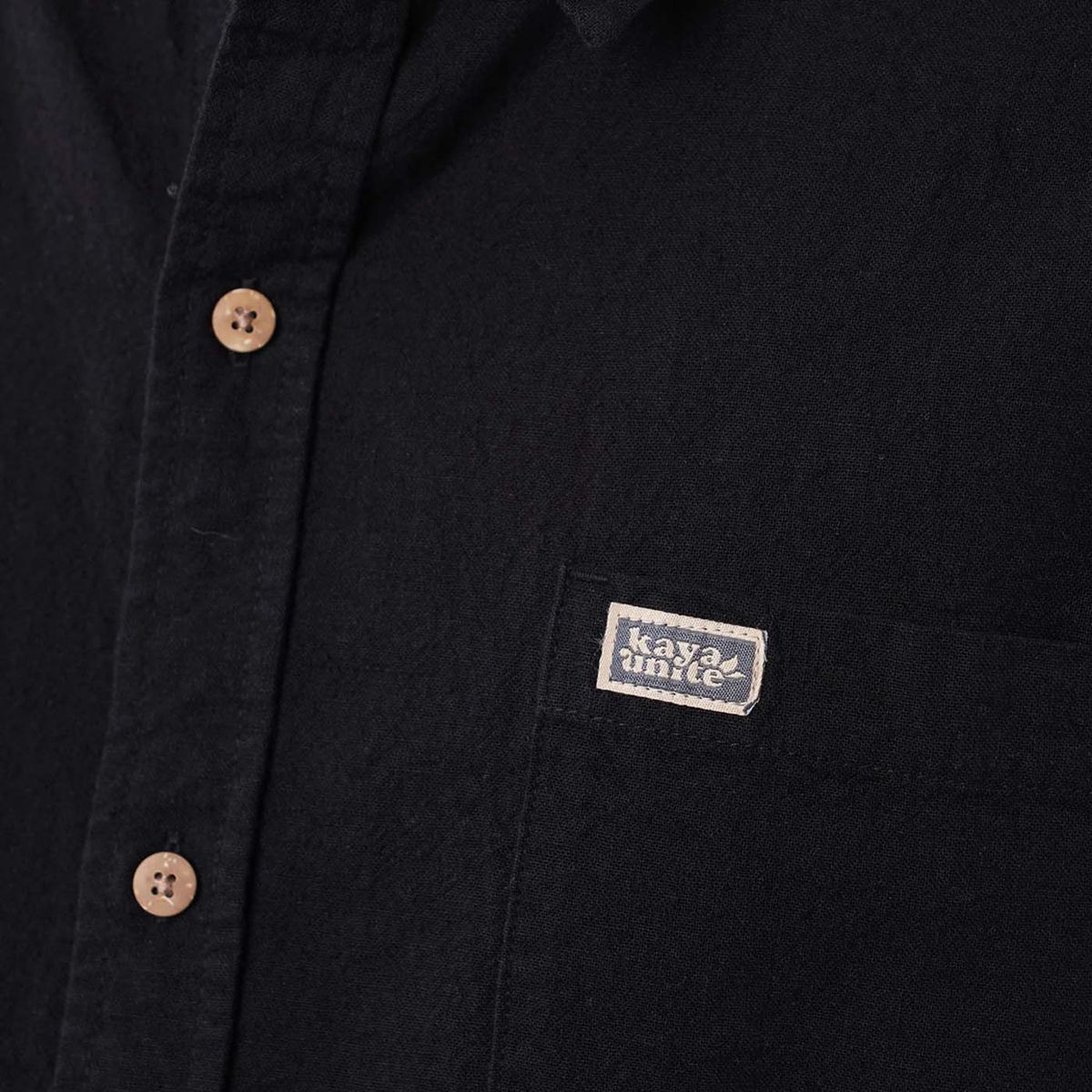 KAYA UNITE - Camisa Lino Hombre Manga Corta Kaya Unite