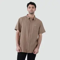 KAYA UNITE - Camisa Lino Hombre Manga Corta