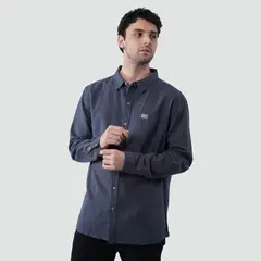 KAYA UNITE - Camisa Lino Hombre Larga Corta