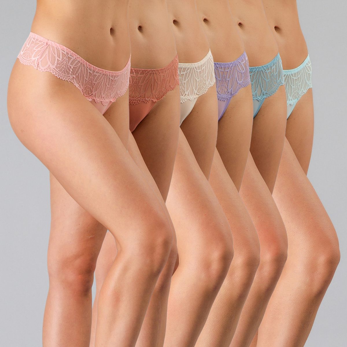 FLORES - Pack 6 Colaless Mujer Flores