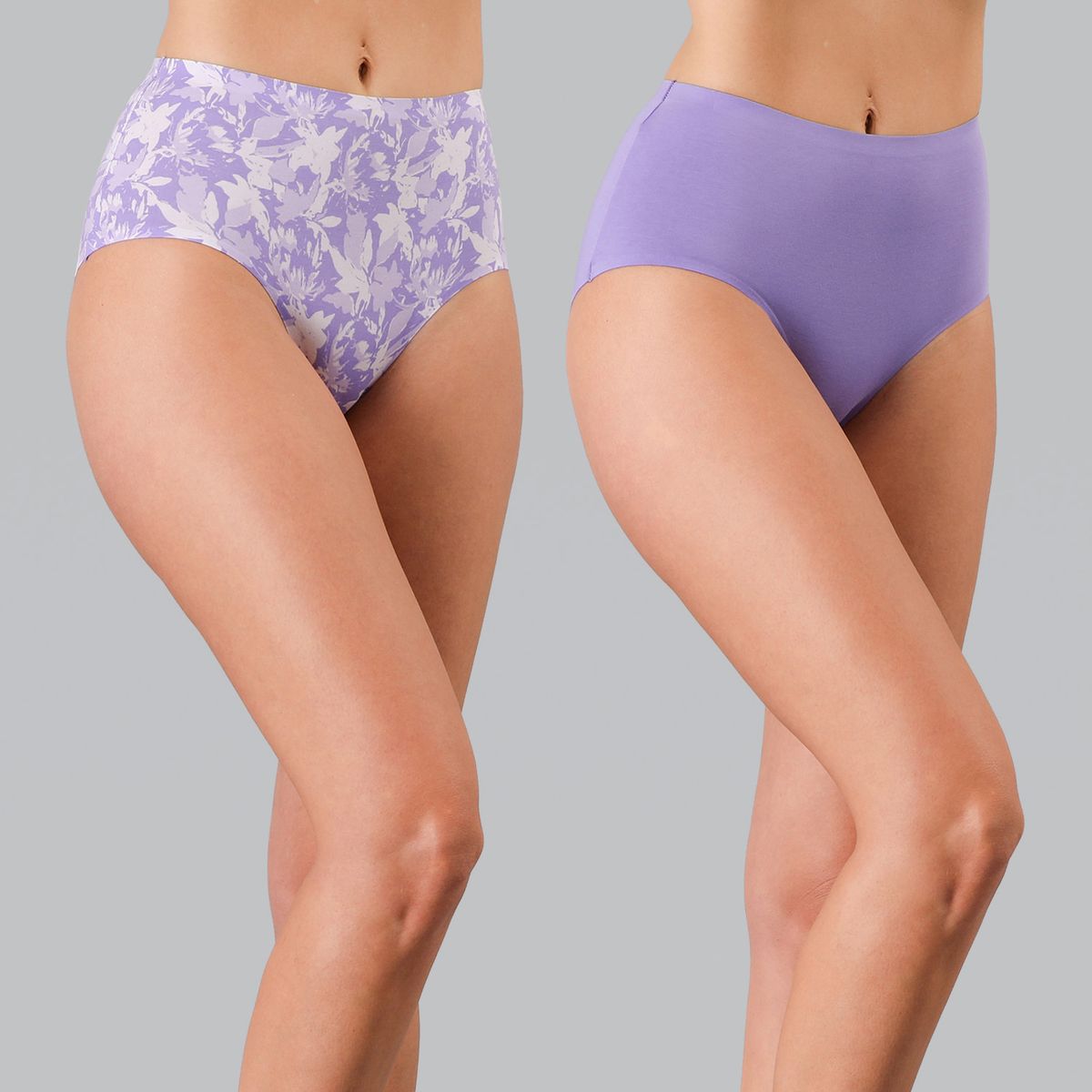 FLORES - Pack 2 Calzones Tiro Alto Mujer Flores