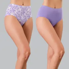 FLORES - Pack 2 Calzones Tiro Alto Mujer