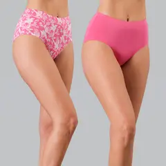 FLORES - Pack 2 Calzones Tiro Alto Mujer