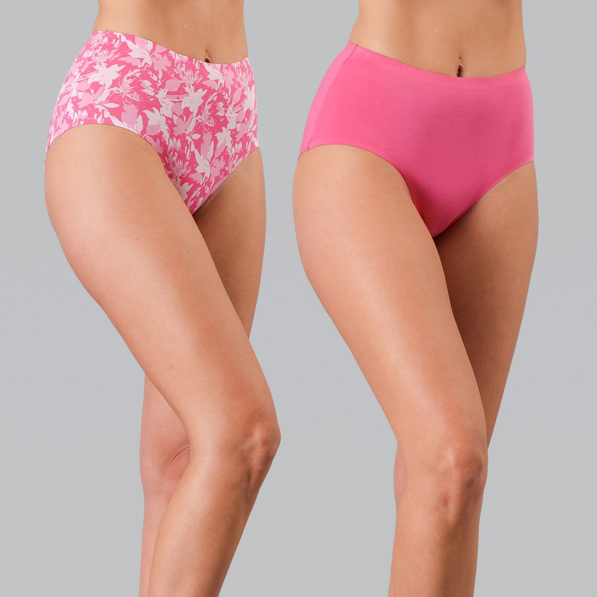 FLORES - Pack 2 Calzones Tiro Alto Mujer Flores