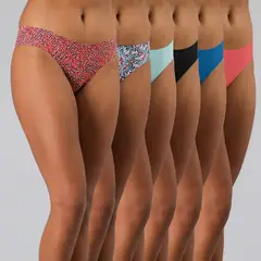 FLORES - Pack 6 Calzones Mujer