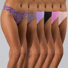 FLORES - Pack 6 Colaless Mujer