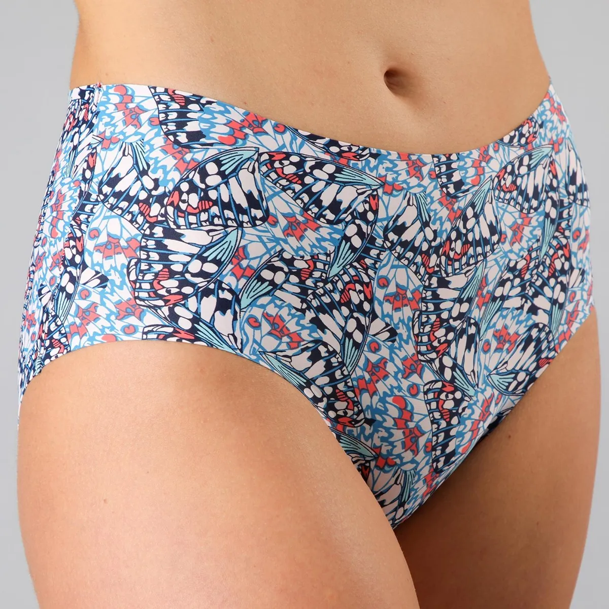 FLORES - Pack 6 Calzones Tiro Alto Mujer Flores