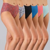 Pack 6 Calzones Tiro Alto Mujer