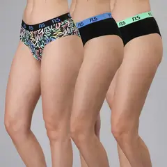 FLORES - Pack 3 Pantaletas Mujer