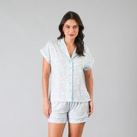Pijamas Top Camisero / Short Caja Mujer