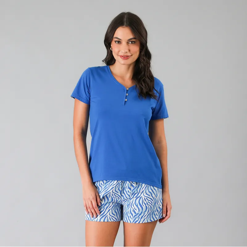 FLORES - Set Top + Short Mujer Flores