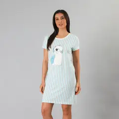 FLORES - Camisola Manga Corta Algodón Mujer