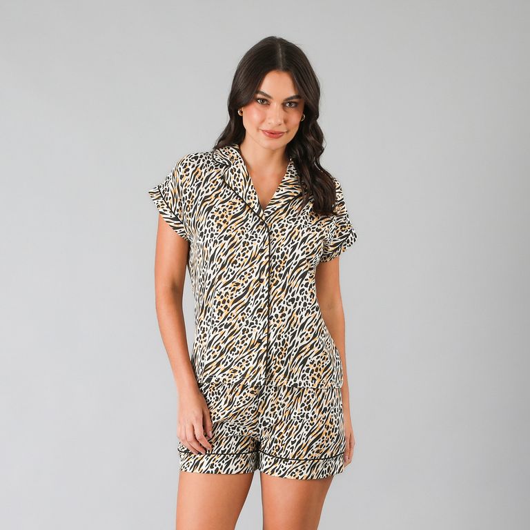 Set Top Camisero + Short Mujer