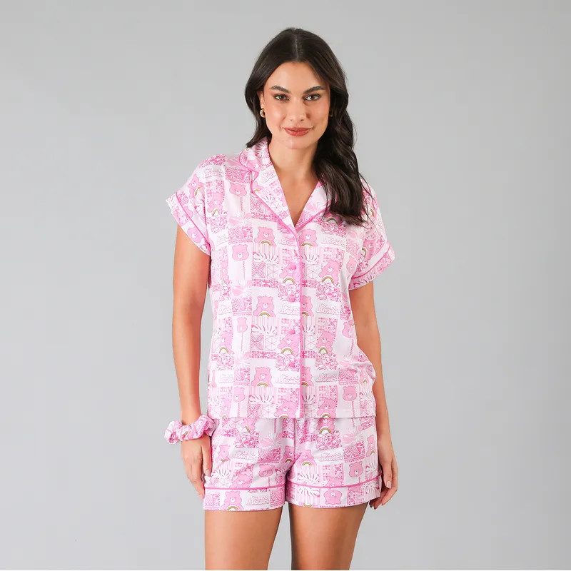 FLORES - Set Top Camisero + Short Mujer Flores