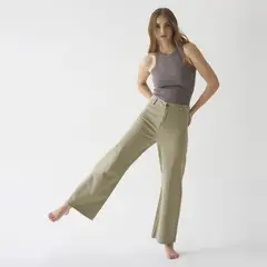 BRICK LONDON - Jeans Wide Leg Tiro Medio Mujer