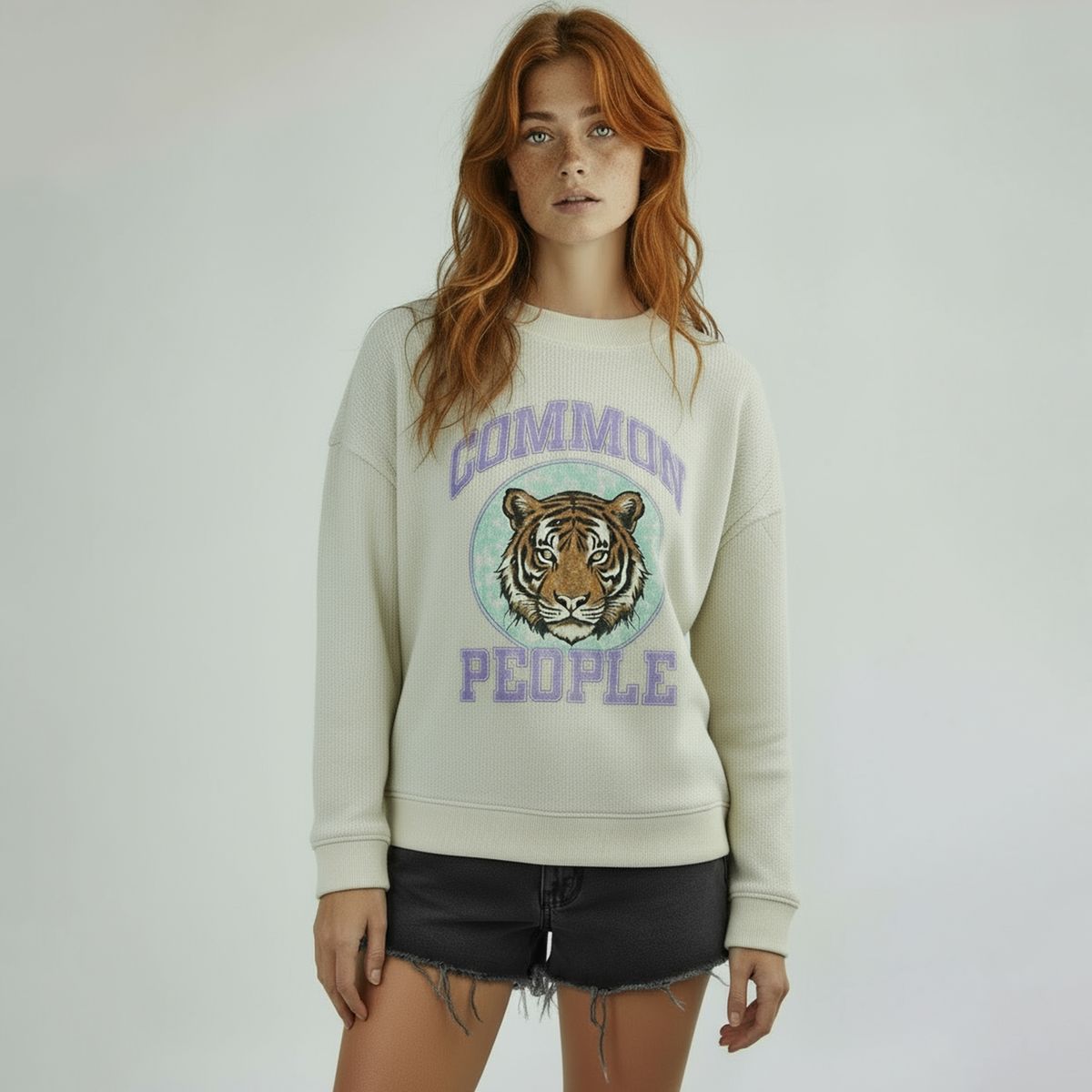 BRICK LONDON - Polerón Tiger Face Mujer Brick London