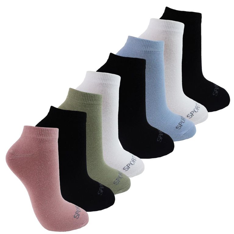 Pack 8 Calcetines Algodón Mujer