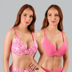 FLORES - Pack De 2 Sostenes Con Copa Mujer